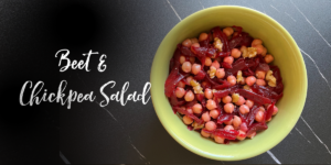 Beet chickpea salad