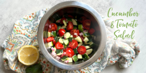 Cucumber tomato salad