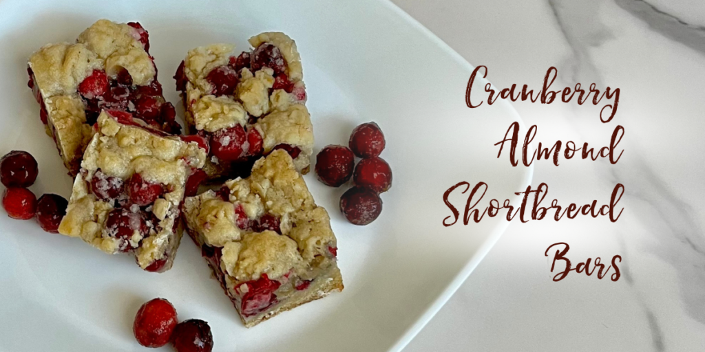 Recipe: Cranberry Almond Shortbread Bars