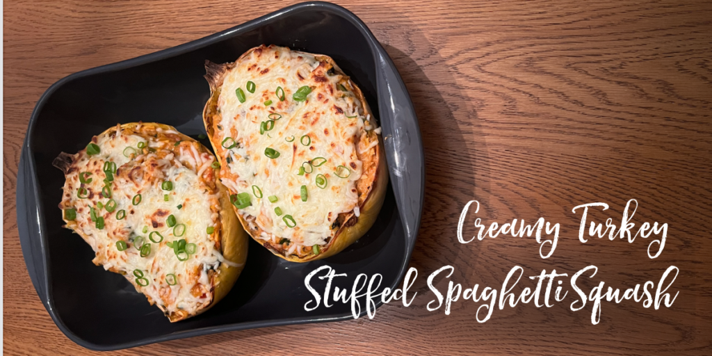 Recipe: Creamy Turkey Stuffed Spaghetti Squash